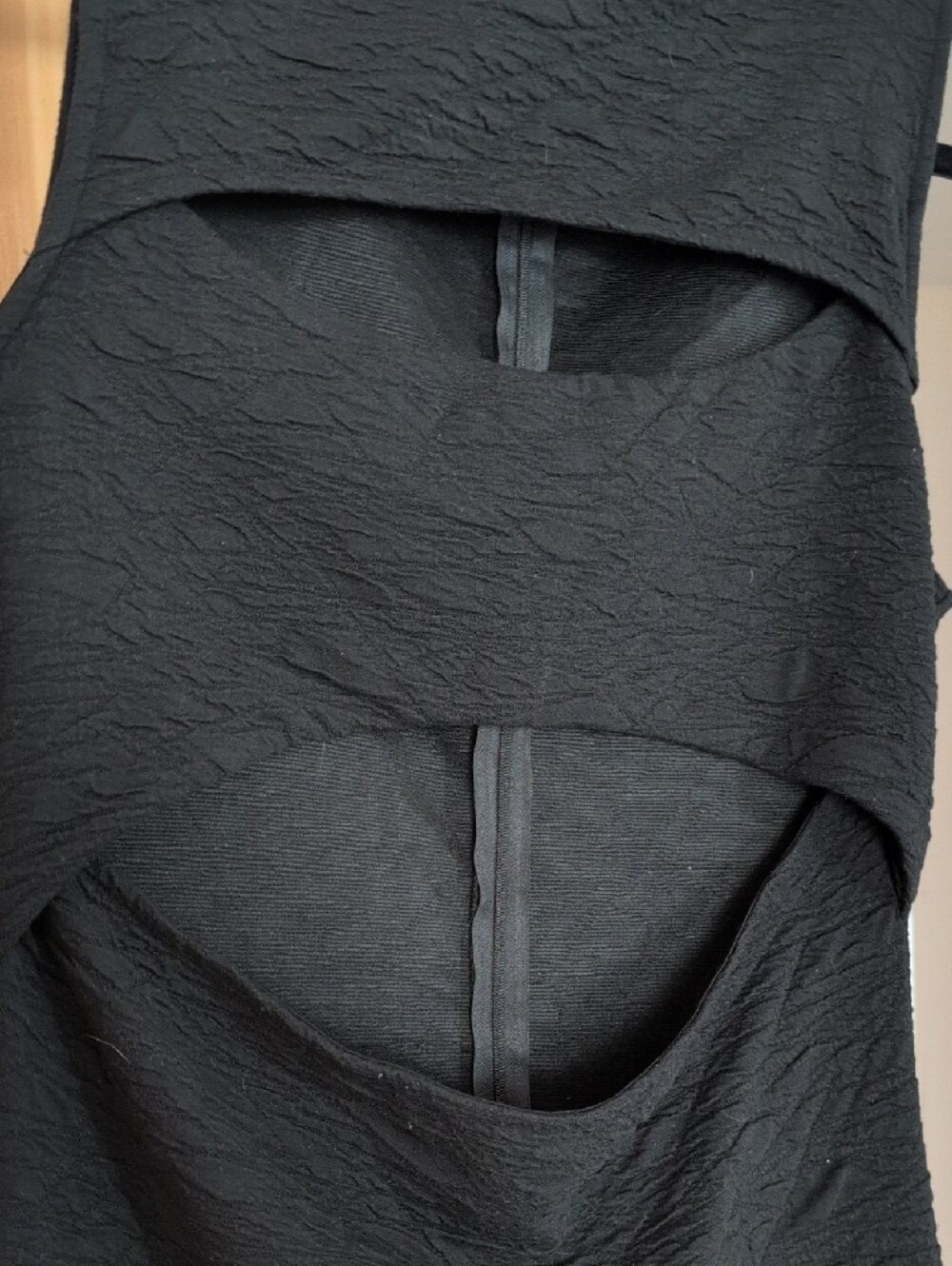 Good American Black Backless Midi Dress with Cutout Detail - Picture 3 of 5